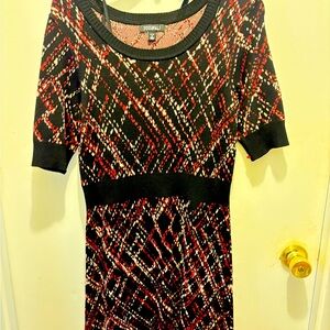 Sweater dress M fitted with swing skirt, perfect for the holidays ship 24 hours!